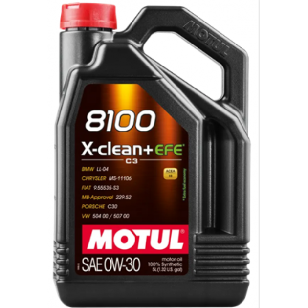 Моторное масло MOTUL 8100 X-clean + EFE 0W30